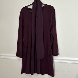 Max Studio purple dress with scarf